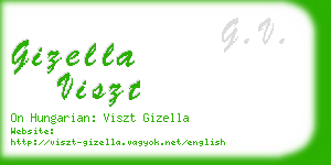 gizella viszt business card